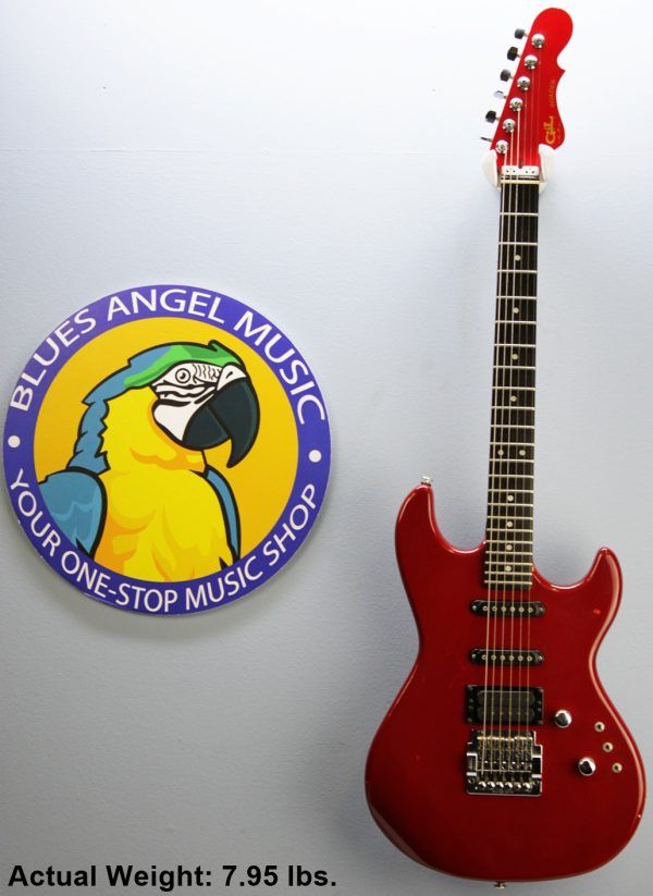 G&L Invader, G&L Invader 1986, 1986 G&L Invader, G&L Guitar, Vintage G&L, Vintage G&L Guitar, 1986 Electric Guitar, Vintage Electric Guitar, Red G&L, Red Electric Guitar, Candy Apple Red, Leo Fender, Leo Fender G&L, G&L USA, Made in USA, USA Electric Guitar, 1980s G&L, 80s Electric Guitar, G&L Invader Red, G&L Invader Vintage, Super Strat, HSS Guitar, Vintage Super Strat, G&L Tremolo, Ebony Fretboard, Gigbag Included