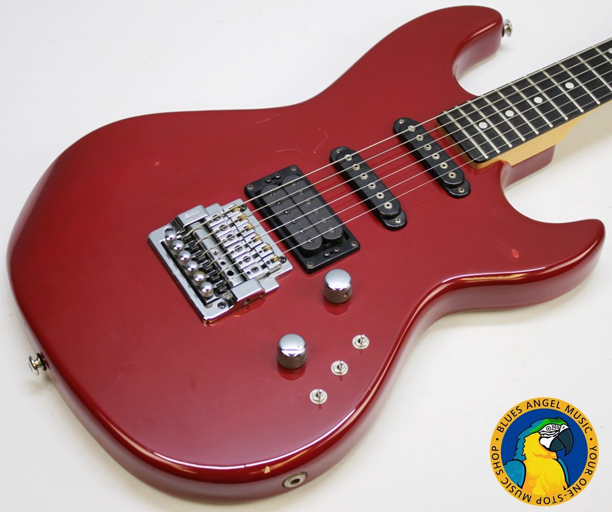 G&L Invader, G&L Invader 1986, 1986 G&L Invader, G&L Guitar, Vintage G&L, Vintage G&L Guitar, 1986 Electric Guitar, Vintage Electric Guitar, Red G&L, Red Electric Guitar, Candy Apple Red, Leo Fender, Leo Fender G&L, G&L USA, Made in USA, USA Electric Guitar, 1980s G&L, 80s Electric Guitar, G&L Invader Red, G&L Invader Vintage, Super Strat, HSS Guitar, Vintage Super Strat, G&L Tremolo, Ebony Fretboard, Gigbag Included