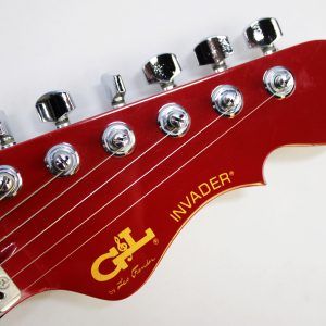 G&L Invader, G&L Invader 1986, 1986 G&L Invader, G&L Guitar, Vintage G&L, Vintage G&L Guitar, 1986 Electric Guitar, Vintage Electric Guitar, Red G&L, Red Electric Guitar, Candy Apple Red, Leo Fender, Leo Fender G&L, G&L USA, Made in USA, USA Electric Guitar, 1980s G&L, 80s Electric Guitar, G&L Invader Red, G&L Invader Vintage, Super Strat, HSS Guitar, Vintage Super Strat, G&L Tremolo, Ebony Fretboard, Gigbag Included