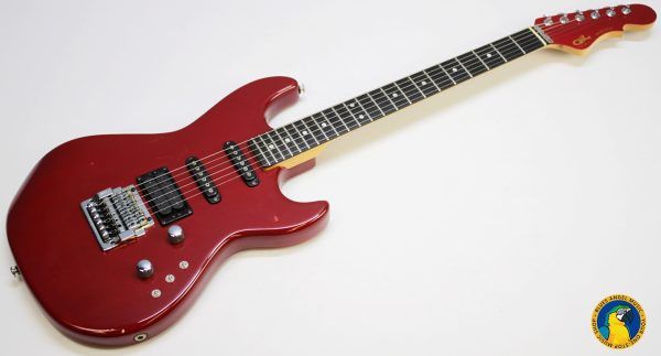 G&L Invader, G&L Invader 1986, 1986 G&L Invader, G&L Guitar, Vintage G&L, Vintage G&L Guitar, 1986 Electric Guitar, Vintage Electric Guitar, Red G&L, Red Electric Guitar, Candy Apple Red, Leo Fender, Leo Fender G&L, G&L USA, Made in USA, USA Electric Guitar, 1980s G&L, 80s Electric Guitar, G&L Invader Red, G&L Invader Vintage, Super Strat, HSS Guitar, Vintage Super Strat, G&L Tremolo, Ebony Fretboard, Gigbag Included