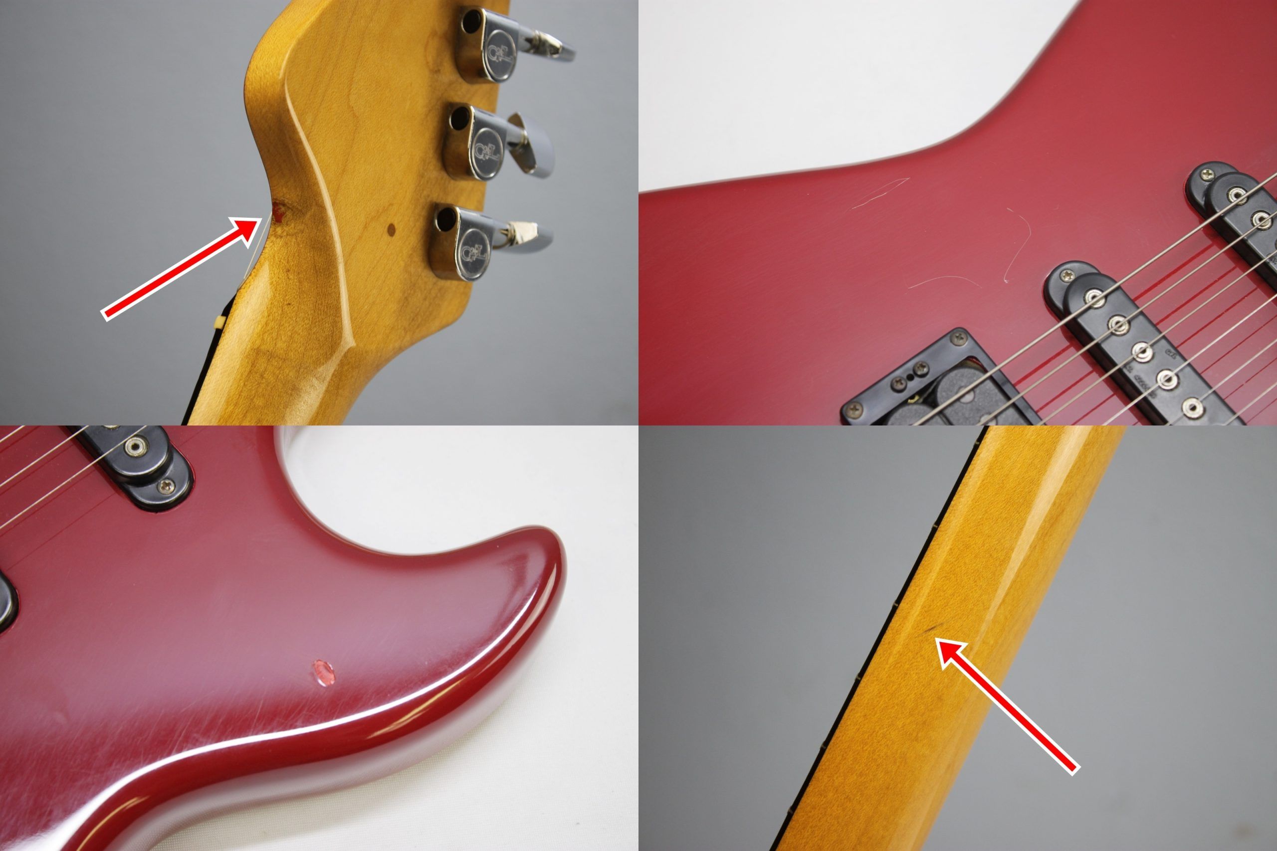 G&L Invader, G&L Invader 1986, 1986 G&L Invader, G&L Guitar, Vintage G&L, Vintage G&L Guitar, 1986 Electric Guitar, Vintage Electric Guitar, Red G&L, Red Electric Guitar, Candy Apple Red, Leo Fender, Leo Fender G&L, G&L USA, Made in USA, USA Electric Guitar, 1980s G&L, 80s Electric Guitar, G&L Invader Red, G&L Invader Vintage, Super Strat, HSS Guitar, Vintage Super Strat, G&L Tremolo, Ebony Fretboard, Gigbag Included