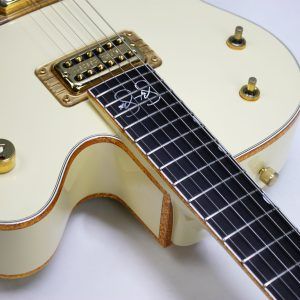 Gretsch Stephen Stills, Gretsch G6136-1958, Gretsch White Falcon, Stephen Stills White Falcon, 2000 Gretsch White Falcon, 2000 Gretsch, Gretsch G6136, White Falcon, Gretsch Falcon, Stephen Stills Signature, Stephen Stills Guitar, Gretsch Signature Guitar, Gretsch Electric Guitar, Gretsch Hollow Body, Hollow Body Guitar, White Hollow Body Guitar, FilterTron Pickups, Gretsch FilterTron, Bigsby Vibrato, Bigsby Guitar, Gold Hardware, White Finish, Vintage Style Gretsch, 1958 White Falcon, 50s Style Gretsch, 2000s Gretsch, Made in Japan Gretsch, MIJ Gretsch, Gretsch Japan, Crosby Stills Nash, CSN, Classic Rock Guitar, Collectible Gretsch