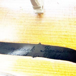 This is a beautiful Polish 4/4 Violin -- including a case & 3 bows. Reading inside the f-hole, we can see that this is a copy of a Franciszek Borowiecki from 1923. Includes Case