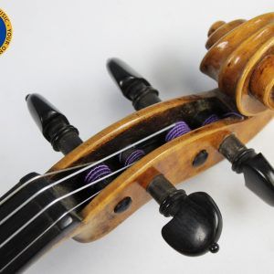 This is a beautiful Polish 4/4 Violin -- including a case & 3 bows. Reading inside the f-hole, we can see that this is a copy of a Franciszek Borowiecki from 1923. Includes Case