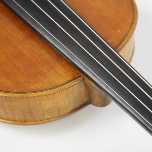 This is a beautiful Polish 4/4 Violin -- including a case & 3 bows. Reading inside the f-hole, we can see that this is a copy of a Franciszek Borowiecki from 1923. Includes Case