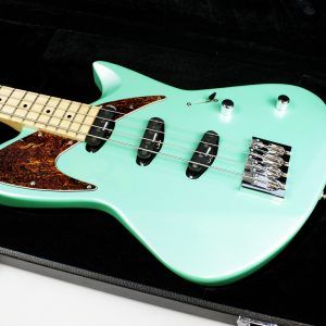 Retronix R-800B, Retronix R800B, Retronix Bass, 2013 Retronix, Seafoam Green Bass, Seafoam Green, Electric Bass, Vintage Style Bass, Retro Bass, 4 String Bass, Maple Neck, Maple Fretboard, Passive Pickups, Triple Pickup Bass, 3 Pickup Bass, Solid Body Bass, Original Case, Bass Guitar, Used Bass, Rare Bass, Retronix Guitar