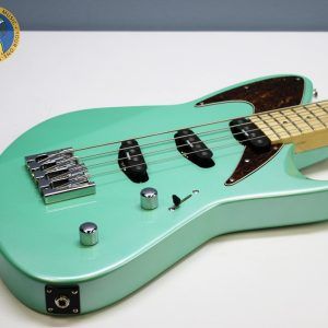 Retronix R-800B, Retronix R800B, Retronix Bass, 2013 Retronix, Seafoam Green Bass, Seafoam Green, Electric Bass, Vintage Style Bass, Retro Bass, 4 String Bass, Maple Neck, Maple Fretboard, Passive Pickups, Triple Pickup Bass, 3 Pickup Bass, Solid Body Bass, Original Case, Bass Guitar, Used Bass, Rare Bass, Retronix Guitar