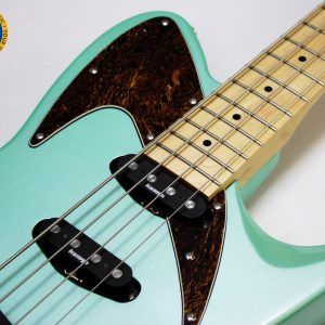 Retronix R-800B, Retronix R800B, Retronix Bass, 2013 Retronix, Seafoam Green Bass, Seafoam Green, Electric Bass, Vintage Style Bass, Retro Bass, 4 String Bass, Maple Neck, Maple Fretboard, Passive Pickups, Triple Pickup Bass, 3 Pickup Bass, Solid Body Bass, Original Case, Bass Guitar, Used Bass, Rare Bass, Retronix Guitar