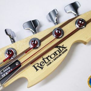 Retronix R-800B, Retronix R800B, Retronix Bass, 2013 Retronix, Seafoam Green Bass, Seafoam Green, Electric Bass, Vintage Style Bass, Retro Bass, 4 String Bass, Maple Neck, Maple Fretboard, Passive Pickups, Triple Pickup Bass, 3 Pickup Bass, Solid Body Bass, Original Case, Bass Guitar, Used Bass, Rare Bass, Retronix Guitar