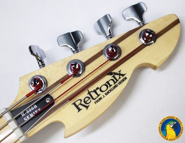 Retronix R-800B, Retronix R800B, Retronix Bass, 2013 Retronix, Seafoam Green Bass, Seafoam Green, Electric Bass, Vintage Style Bass, Retro Bass, 4 String Bass, Maple Neck, Maple Fretboard, Passive Pickups, Triple Pickup Bass, 3 Pickup Bass, Solid Body Bass, Original Case, Bass Guitar, Used Bass, Rare Bass, Retronix Guitar