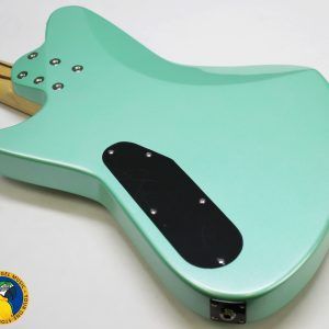 Retronix R-800B, Retronix R800B, Retronix Bass, 2013 Retronix, Seafoam Green Bass, Seafoam Green, Electric Bass, Vintage Style Bass, Retro Bass, 4 String Bass, Maple Neck, Maple Fretboard, Passive Pickups, Triple Pickup Bass, 3 Pickup Bass, Solid Body Bass, Original Case, Bass Guitar, Used Bass, Rare Bass, Retronix Guitar