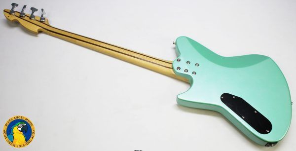 Retronix R-800B, Retronix R800B, Retronix Bass, 2013 Retronix, Seafoam Green Bass, Seafoam Green, Electric Bass, Vintage Style Bass, Retro Bass, 4 String Bass, Maple Neck, Maple Fretboard, Passive Pickups, Triple Pickup Bass, 3 Pickup Bass, Solid Body Bass, Original Case, Bass Guitar, Used Bass, Rare Bass, Retronix Guitar